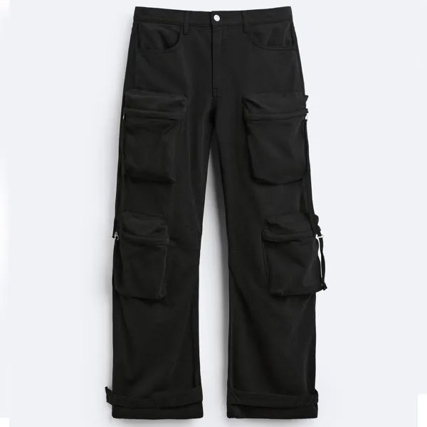 Джинсы Zara Utility With Pockets, черный