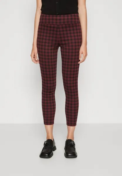 Леггинсы Plaid GAP, цвет deep garnet red