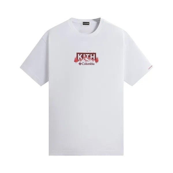Футболка Kith For Columbia Landscape Classic Logo Tee, белый
