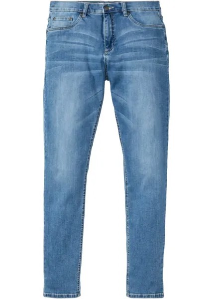 Джинсы эластичного кроя обычного кроя зауженные John Baner Jeanswear, голубой