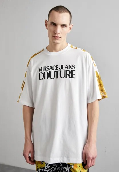 Футболка с принтом Logo Versace Jeans Couture, цвет white/gold-coloured