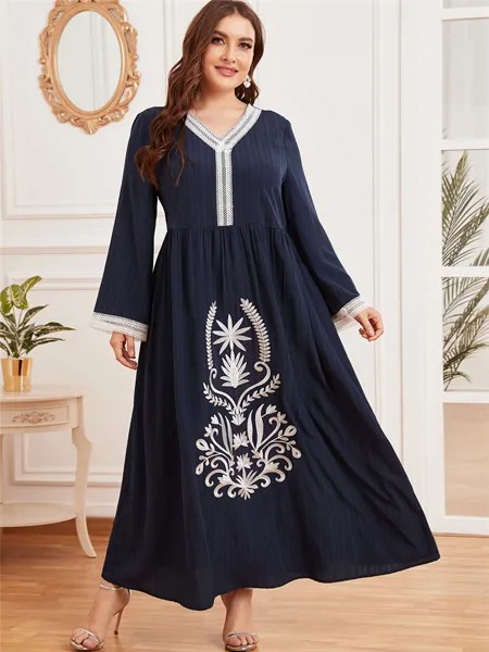 Длинное платье для женщин, Рамадан, женское платье, мусульманская, Пакистанская, Арабская хиджаб, платье, кафтан, Марокканское платье