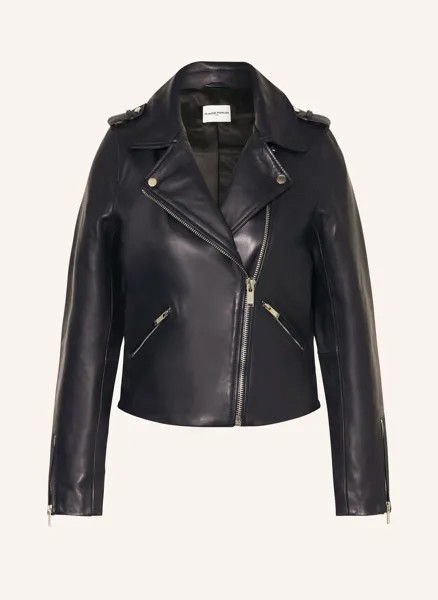 Кожаная куртка Claudie Pierlot, синий