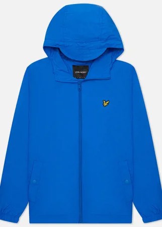 Мужская куртка ветровка Lyle & Scott Zip Through Hooded, цвет синий, размер M