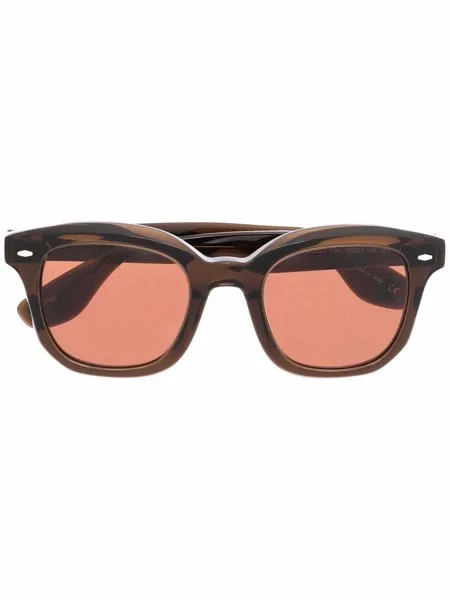 Brunello Cucinelli солнцезащитные очки в квадратной оправе