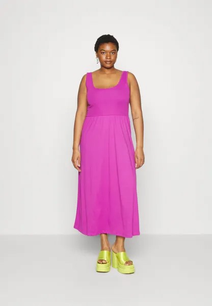 Платье из джерси бордово-фиолетового цвета ONLY Carmakoma