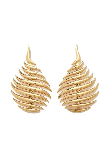 Fernando Jorge 18kt yellow gold Flame drop earrings