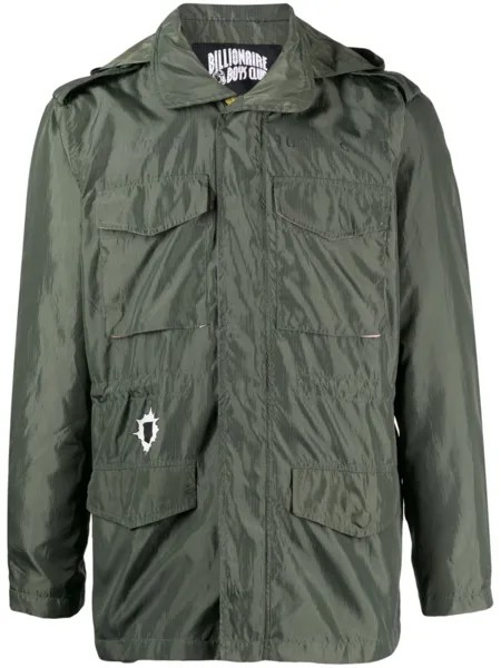 Billionaire Boys Club куртка с капюшоном и карманами, зеленый