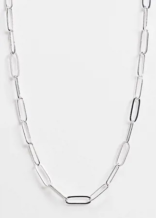 Посеребренное ожерелье-цепочка Orelia Exclusive-Серебристый