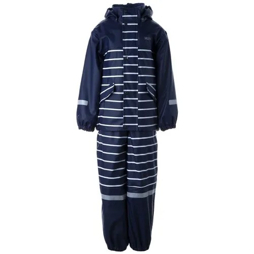 Детский дождевой комплект куртка и полукомбинезон HUPPA JOONI, тёмно-синий/ тёмно-синий 00286, размер 104