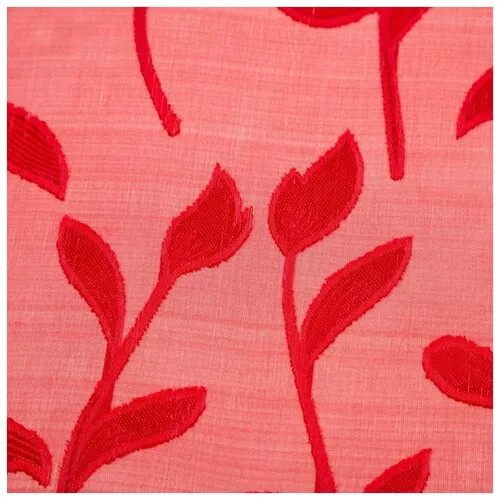 Платок женский текстильный KC1976_4, цвет красный, р-р 70х70