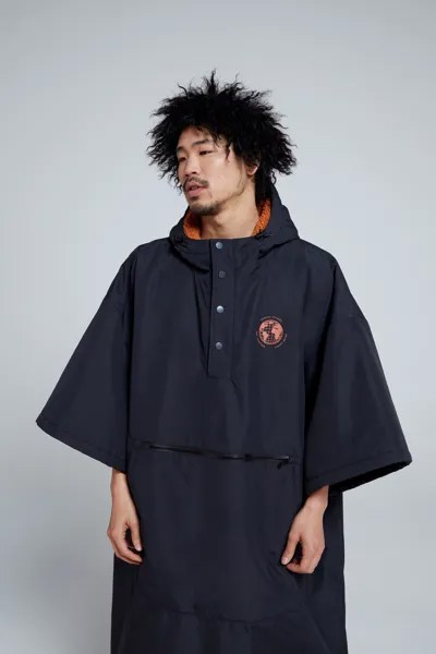 Куртка-халат Zoris Comfort Fit, парка для пляжного спорта из переработанных материалов Animal, черный