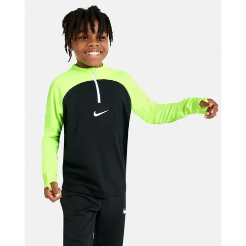 Лонгслив NIKE, размер M, черный, зеленый