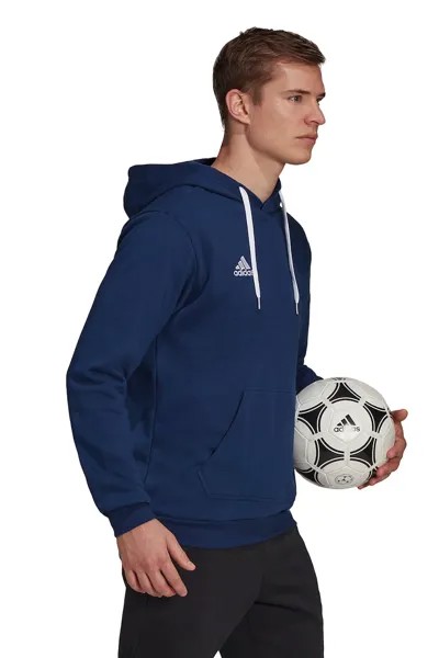 Футбольная толстовка Entrada с карманом-кенгуру Adidas Performance, синий