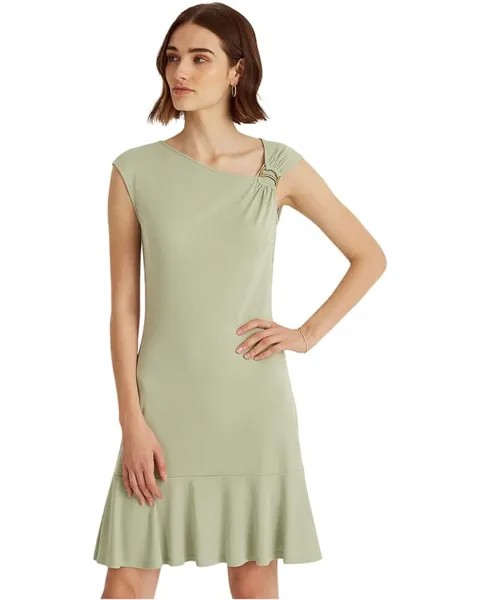 Платье LAUREN Ralph Lauren Asymmetrical Jersey Dress, цвет Ranch Sage
