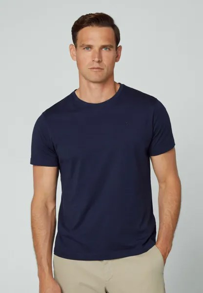 Базовая футболка Pima Hackett London, цвет navy