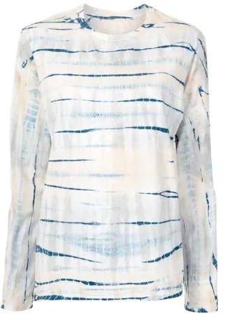 Proenza Schouler White Label футболка с длинными рукавами и принтом тай-дай