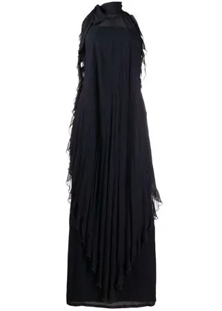 Valentino Pre-Owned платье с вырезом халтер и оборками