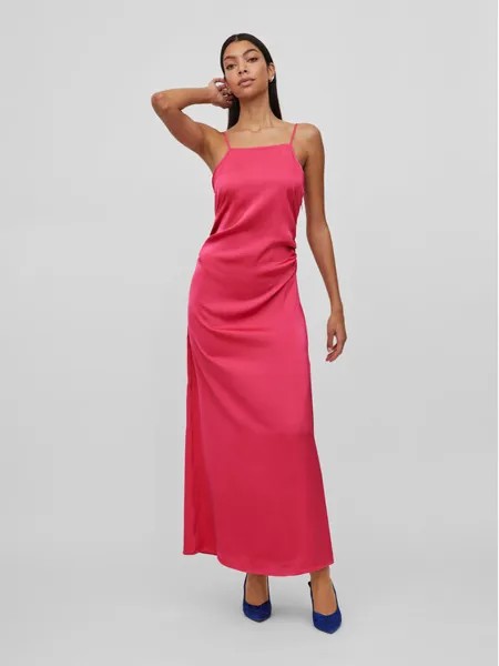 Коктейльное платье стандартного кроя Vila, розовый
