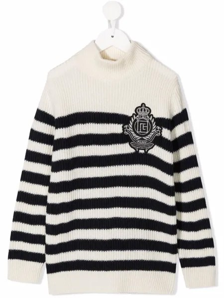 Balmain Kids джемпер с логотипом