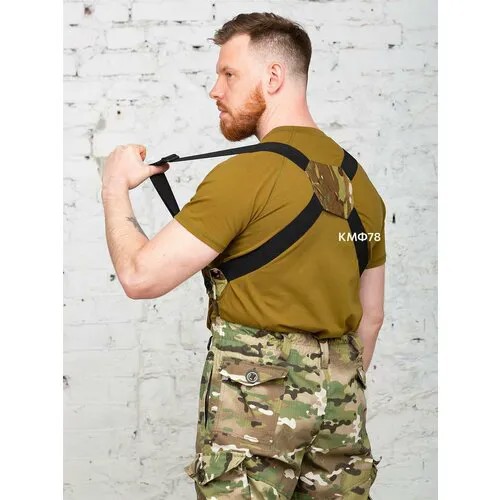 Подтяжки КМФ78, размер one size, черный, мультиколор