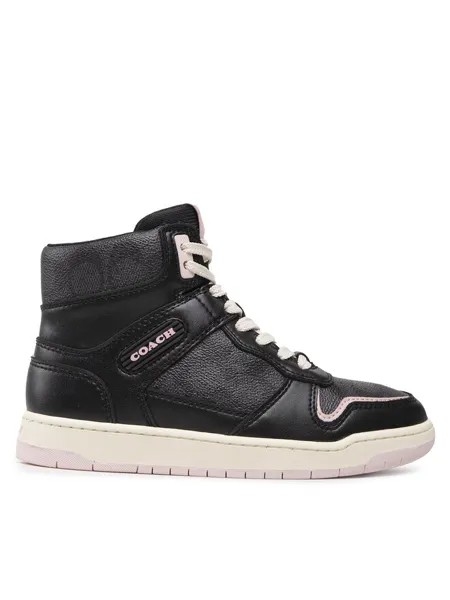 Кроссовки Hi Top Coated Canvas Coach, черный