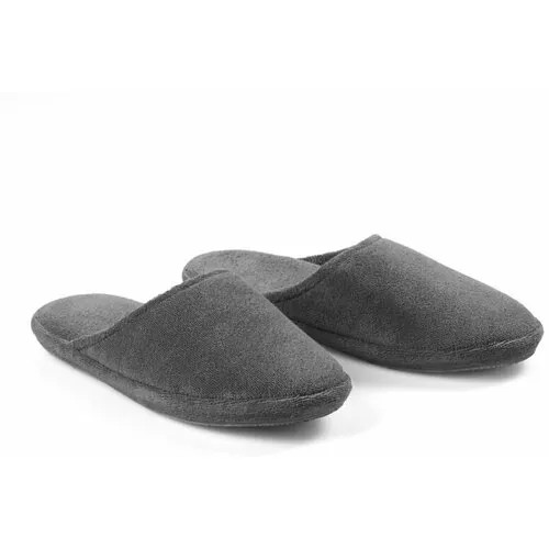 Тапочки  Hamam Тапочки из хлопка унисекс Hamam, Olympia, 40/41, темно-серый (dark grey), размер 40/41, серый