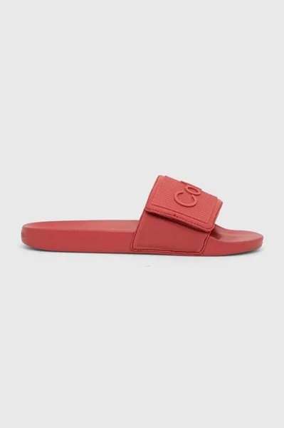 Шлепки Calvin Klein, красный