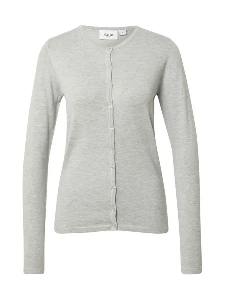 Вязаный кардиган Saint Tropez MILA, светло-серый