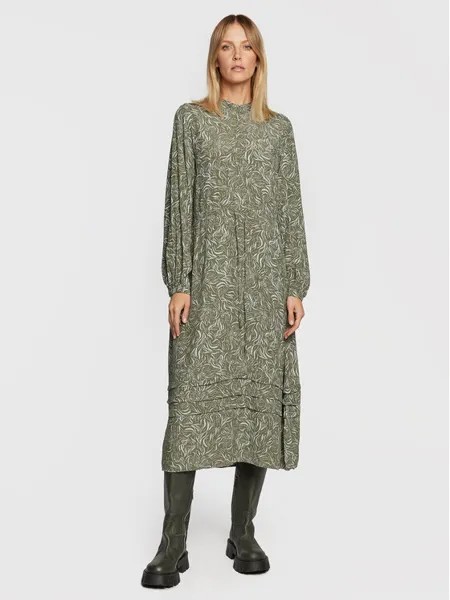 Платье-рубашка стандартного кроя Moss Copenhagen, зеленый