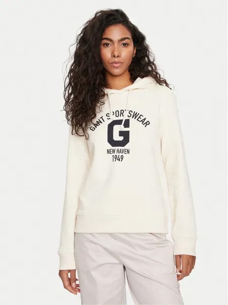 Толстовка Gant, экрю