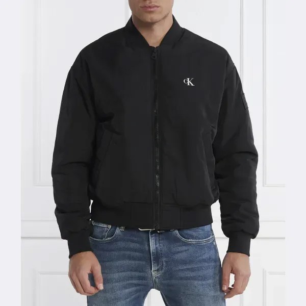Бомбер стандартного кроя Calvin Klein, черный