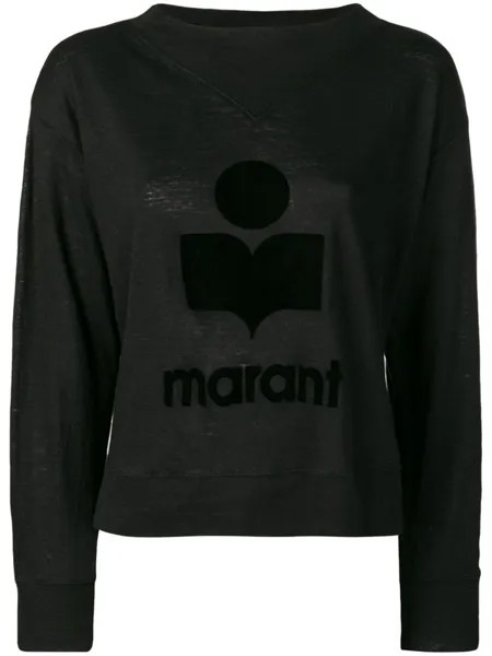 Джемпер с логотипом в тон MARANT ÉTOILE, черный