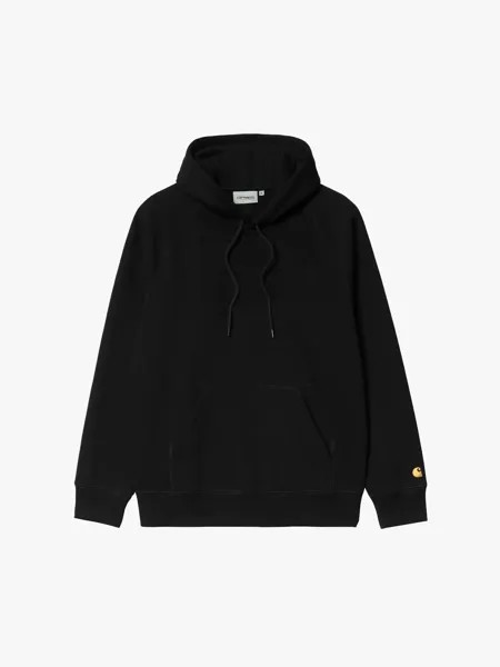 Толстовка CARHARTT WIP Hooded Chase Sweatshirt BLACK / GOLD