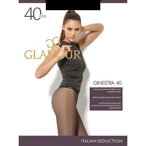 Колготки Glamour Ginestra, 40 den, размер 3, черный