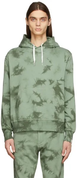 Зеленый худи Tie-Dye Terry rag & bone