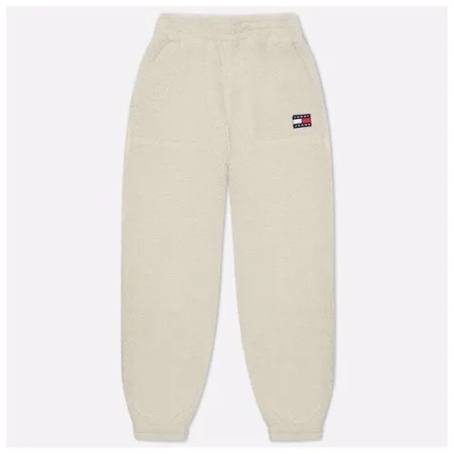 Женские брюки Tommy Jeans Plush Badge Relaxed Fit Fleece Joggers синий , Размер XS