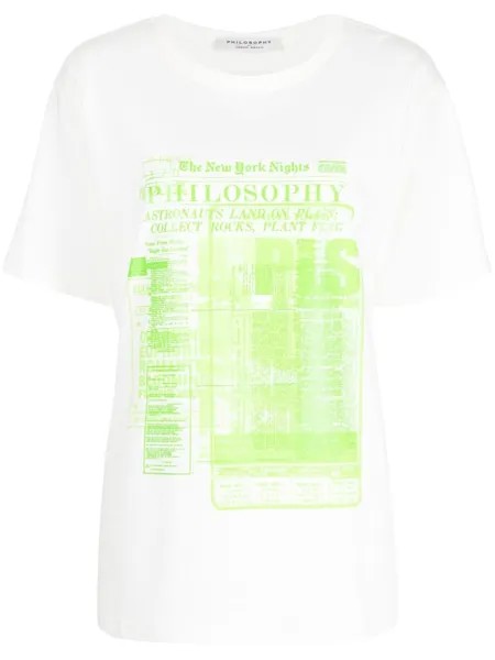 Philosophy Di Lorenzo Serafini футболка с логотипом, белый