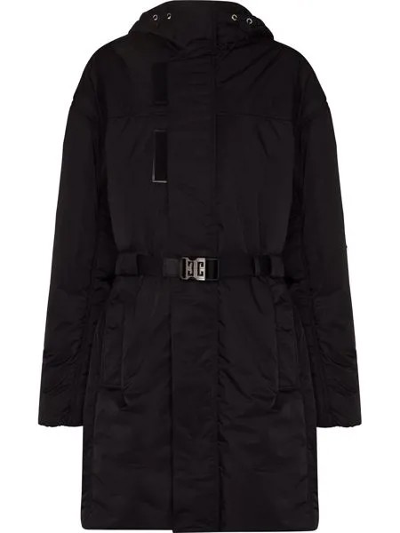 Givenchy пальто с капюшоном и поясом