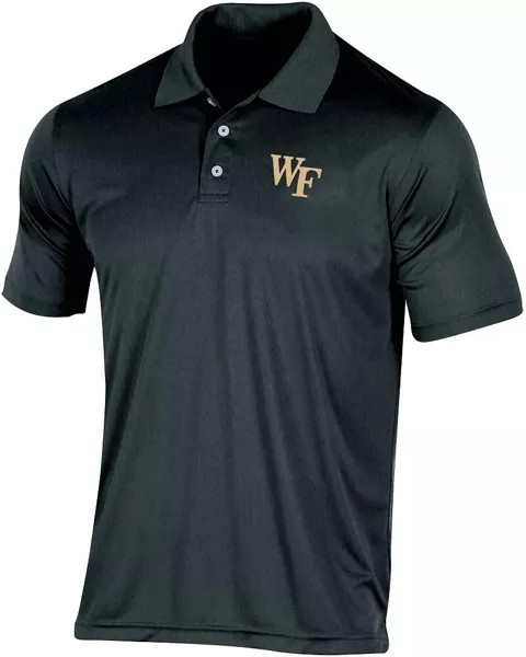 Мужское черное поло Champion Wake Forest Demon Deacons