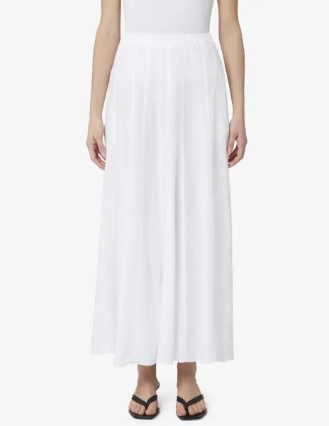 Длинная льняная юбка Rosso35, белый