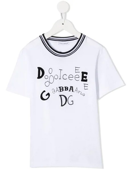 Dolce & Gabbana Kids футболка с логотипом