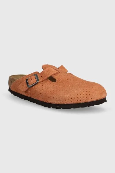 Бостонские замшевые тапочки Birkenstock, оранжевый