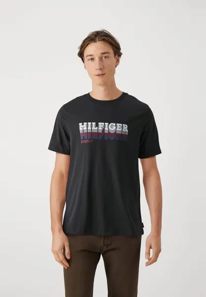 Футболка с принтом FADE TEE Tommy Hilfiger, цвет black