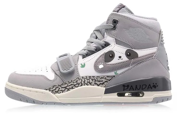 Кроссовки Jordan Legacy 312 Vintage Basketball Shoes Men High-top Grey/white, серый