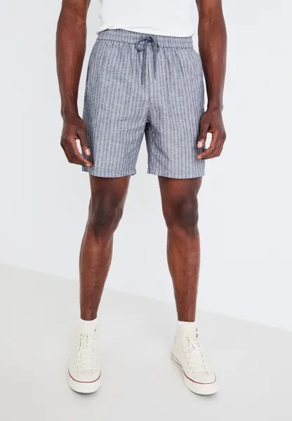 Шорты Onstel Linen Mix Stripe Only, темно-синие