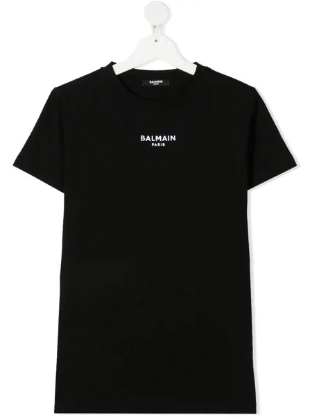 Balmain Kids футболка с логотипом