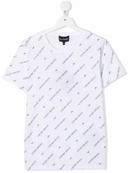 Emporio Armani Kids футболка с логотипом