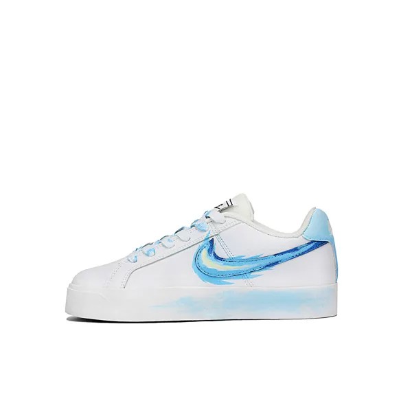 Кроссовки Nike Court Royale Skateboarding Shoes Unisex Low-top Blue/white, голубой