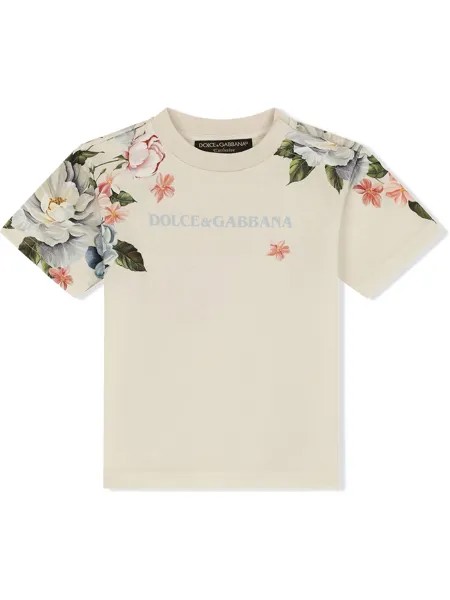 Dolce & Gabbana Kids футболка с логотипом